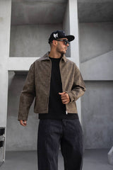 ג׳קט ערב חום