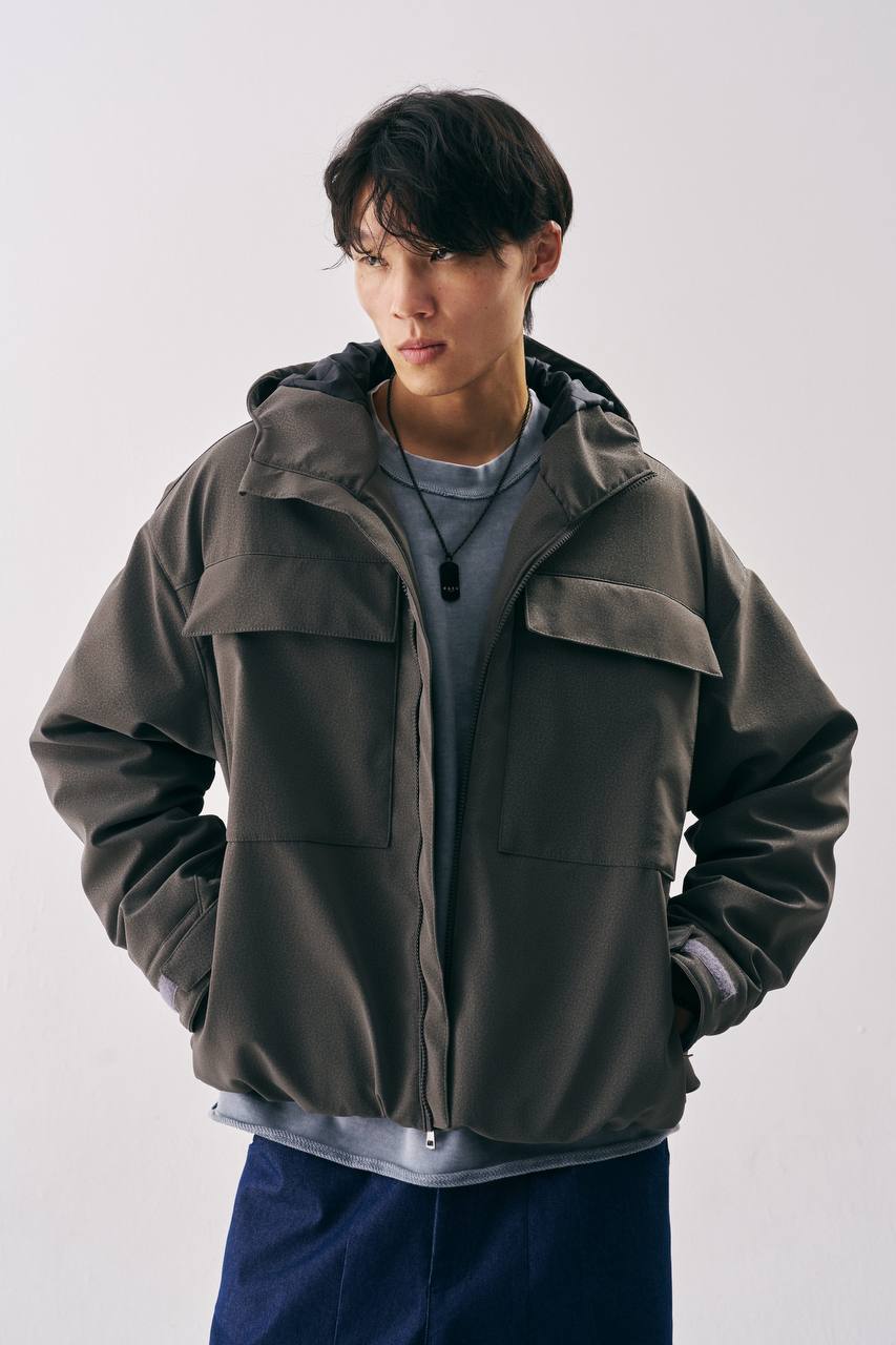 מעיל אופנה אפור