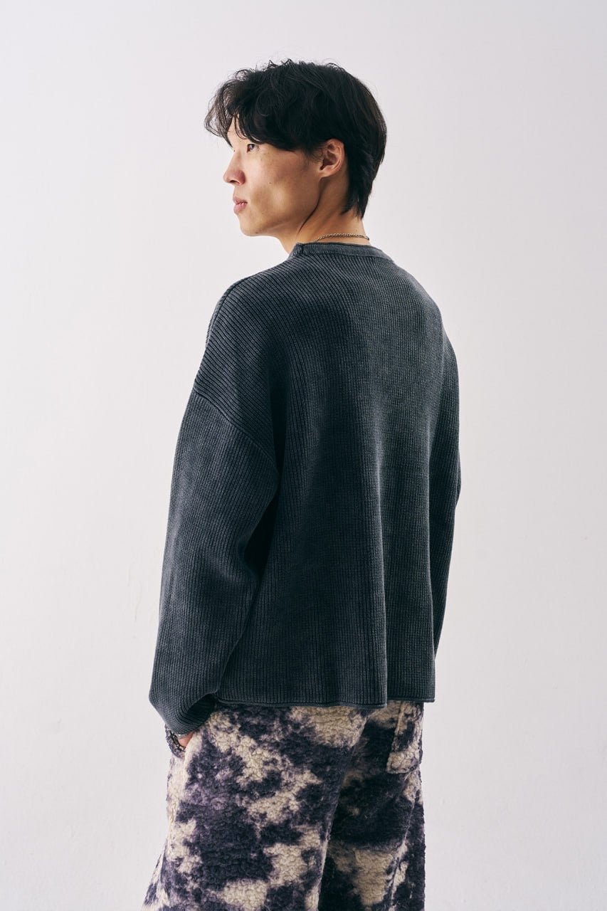 סריג אפור אוברסייז