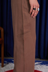 חליפת ערב כפתורים בצבע חום