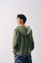 ג׳קט בד ירוק משופשף